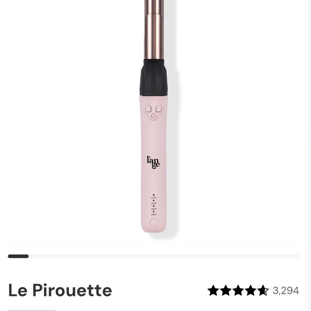 L'ange Pink Pirouette 25mm (1”) Automatic Curling Wand - 60% off Retail!